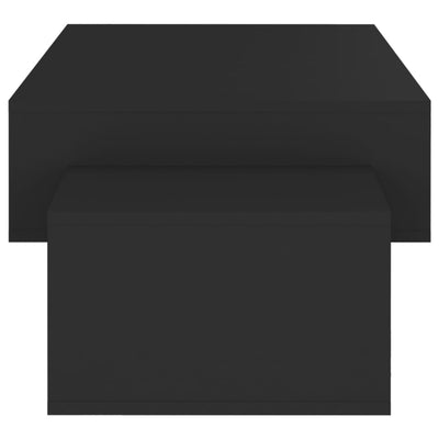 Sohvapöytä musta 105x55x32 cm tekninen puu