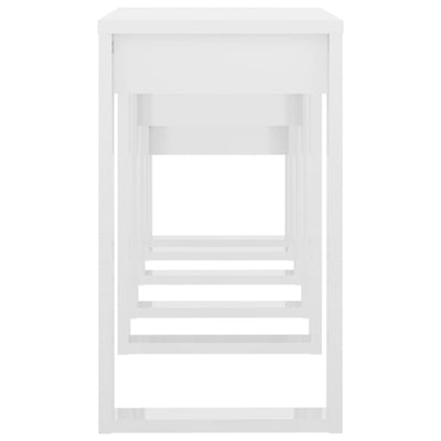 Valkoinen sarjapöydät Cozana (3 kpl korkeakiilto puinen)