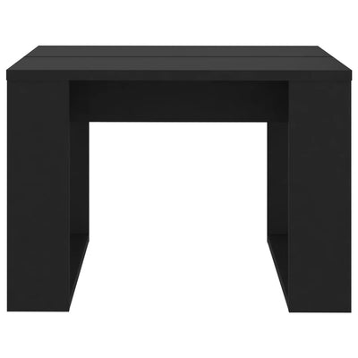 Sivupöytä musta 50x50x35 cm tekninen puu