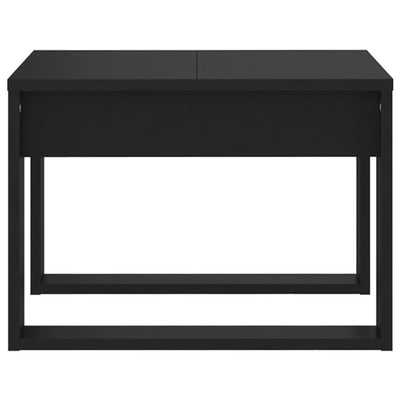 Sivupöytä musta 50x50x35 cm tekninen puu