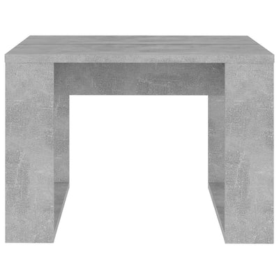 Sivupöytä betoninharmaa 50x50x35 cm tekninen puu