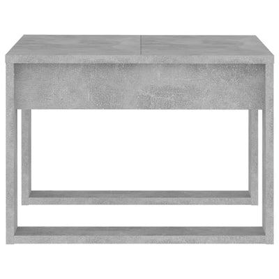 Sivupöytä betoninharmaa 50x50x35 cm tekninen puu