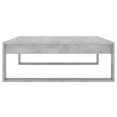 Sohvapöytä betoninharmaa 100x100x35 cm tekninen puu
