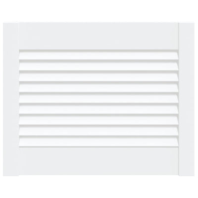 Kaapin ovi säleikkömuotoilu valkoinen 39,5x49,4 cm täysi mänty