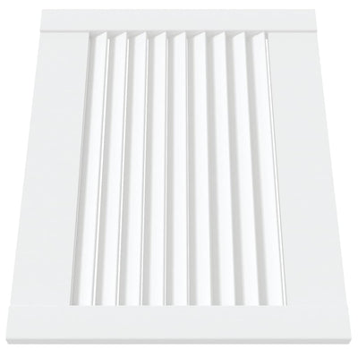 Kaapin ovet sälemuotoilu 2 kpl valk. 39,5x49,4 cm täysi mänty