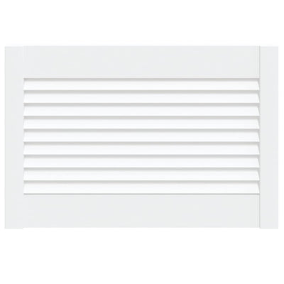 Kaapin ovi säleikkömuotoilu valkoinen 39,5x59,4 cm täysi mänty