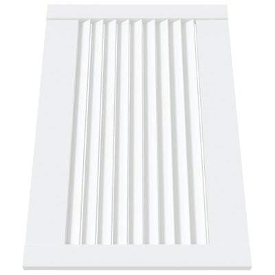 Kaapin ovi säleikkömuotoilu valkoinen 39,5x59,4 cm täysi mänty