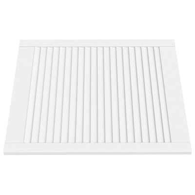 Kaapin ovet sälemuotoilu 2 kpl valk. 69x59,4 cm täysi mänty