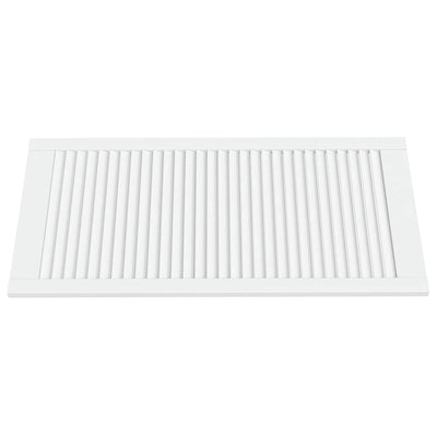 Kaapin ovet sälemuotoilu 2 kpl valk. 99,3x49,4 cm täysi mänty