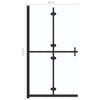 Walk-in suihkuseinä kokoontaittuva kirkas ESG-lasi 80x190 cm