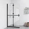 Walk-in suihkuseinä kokoontaittuva kirkas ESG-lasi 90x190 cm