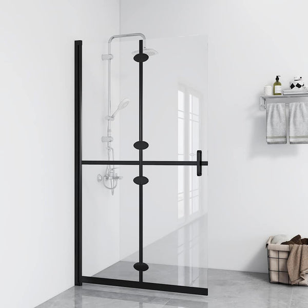 Walk-in suihkuseinä kokoontaittuva kirkas ESG-lasi 90x190 cm