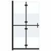 Walk-in suihkuseinä kokoontaittuva ESG 1/2 huurrelasi 100x190cm