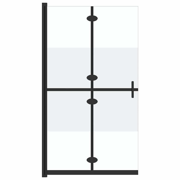 Walk-in suihkuseinä kokoontaittuva ESG 1/2 huurrelasi 100x190cm