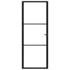Musta sisäovi esg-lasi ja alumiini Cornila 76x201,5cm