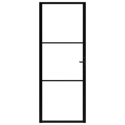 Musta sisäovi esg-lasi ja alumiini Cornila 76x201,5cm