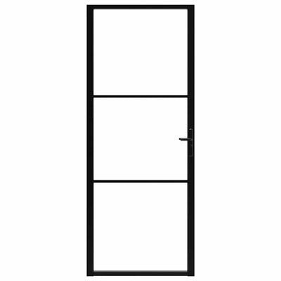 Musta sisäovi esg-lasi ja alumiini Cornila 83x201,5cm
