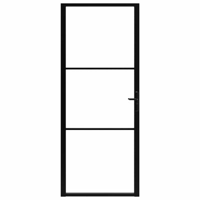 Musta sisäovi esg-lasi ja alumiini Cornila 93x201,5cm