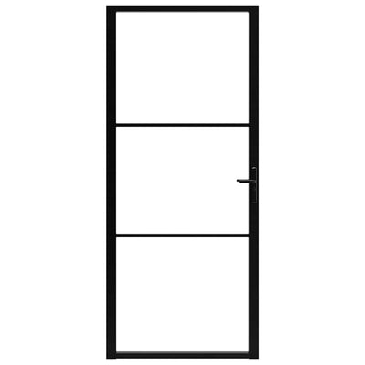 Musta sisäovi esg-lasi ja alumiini Cornila 102,5x201,5cm