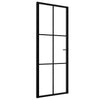 Musta sisäovi esg-lasi ja alumiini Cornila 76x201,5cm