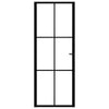 Musta sisäovi esg-lasi ja alumiini Cornila 76x201,5cm