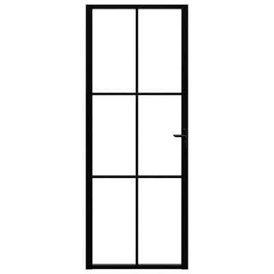 Musta sisäovi esg-lasi ja alumiini Cornila 76x201,5cm