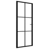 Musta sisäovi esg-lasi ja alumiini Cornila 83x201,5cm