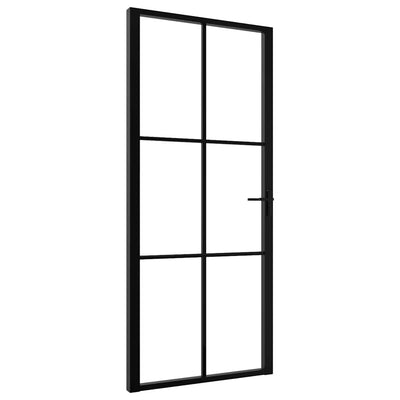 Musta sisäovi esg-lasi ja alumiini Cornila 93x201,5cm