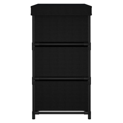 Säilytyskaappi 6 laatikolla 55x29x55 cm musta teräs