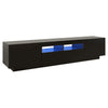 TV-taso LED-valoilla musta 180x35x40 cm