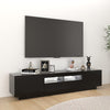 TV-taso LED-valoilla musta 180x35x40 cm