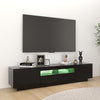 TV-taso LED-valoilla musta 180x35x40 cm
