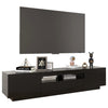 TV-taso LED-valoilla musta 180x35x40 cm
