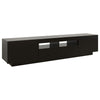 TV-taso LED-valoilla musta 180x35x40 cm