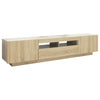 TV-taso LED-valoilla Sonoma-tammi 180x35x40 cm