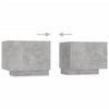 TV-taso LED-valoilla betoninharmaa 180x35x40 cm