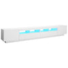 TV-taso LED-valoilla valkoinen 260x35x40 cm