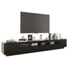 TV-taso LED-valoilla musta 260x35x40 cm