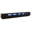 TV-taso LED-valoilla musta 300x35x40 cm