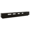 TV-taso LED-valoilla musta 300x35x40 cm