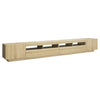 TV-taso LED-valoilla Sonoma-tammi 300x35x40 cm