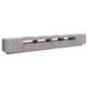 TV-taso LED-valoilla betoninharmaa 300x35x40 cm