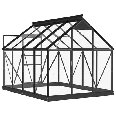 vidaXL kasvihuoneen vaihtorunko antrasiitti 155x103x191 cm alumiinia