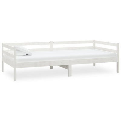 Päivävuode valkoinen täysi mänty 90x200 cm