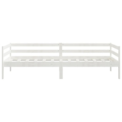 Päivävuode valkoinen täysi mänty 90x200 cm