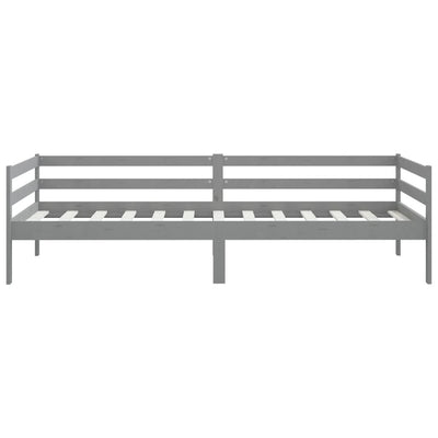 Päivävuode harmaa täysi mänty 90x200 cm