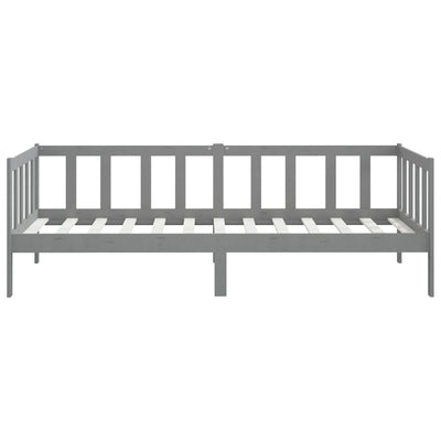 Päivävuode harmaa täysi mänty 90x200 cm