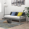 Päivävuode ulosvedettävä harmaa täysi mänty 2x (90x200) cm