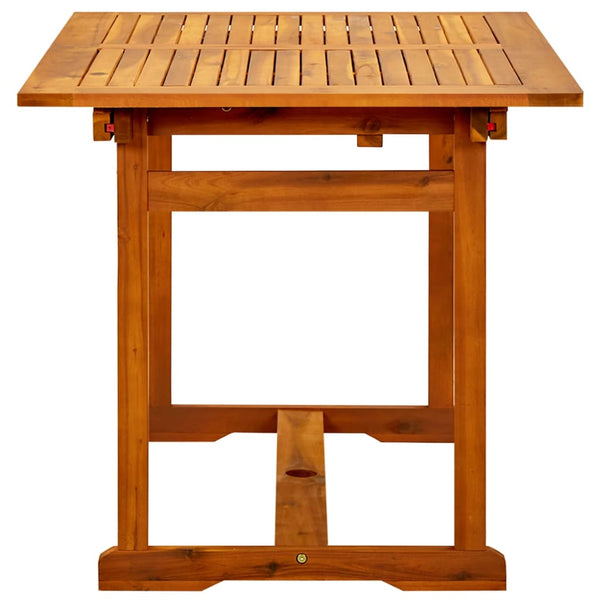 Puutarhapöytä Hasrof, akaasiapuu, mitat (120-170)x80x75cm