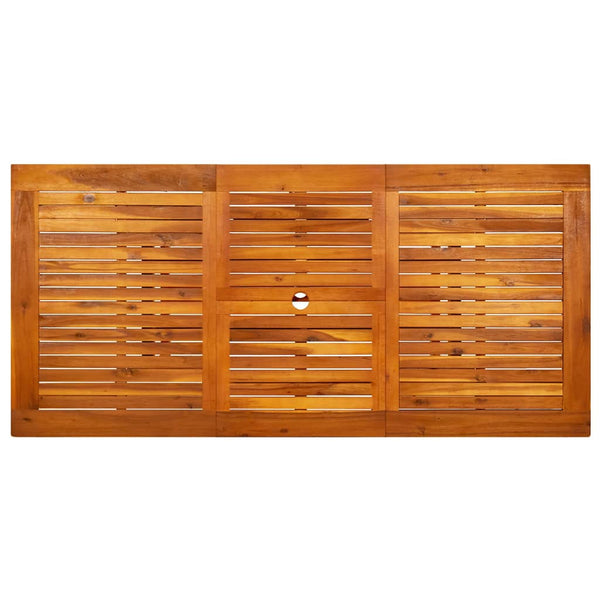 Puutarhapöytä Hasrof, akaasiapuu, mitat (120-170)x80x75cm